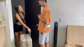 My little stepsister arrives from her summer camp and I greet her with the best fuck of her life.