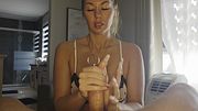 Deep metal sounding handjob