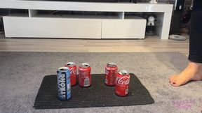 Sneaker-Girl Ella - Some Soda Cans