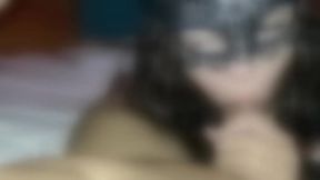 Jugadora de hockey despu&#x00E9;s de Halloween, chupa pija y profunda garganta con Mamo4321