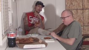 SKATER DUDE JEREMY - EATING DINNER WITH THE NERD