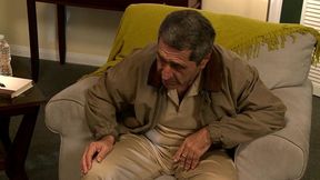 busty kayla carrera fucks a dude in front of her cuckold husband on their couch