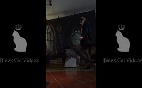 Alice kicking and stepping on his head (fullbody)