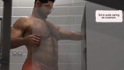 Watch this shy new prisoner get down and dirty with the perverted prison warden!