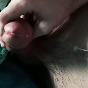 waking up horny skinny german guy with big cock is jerking off in bed