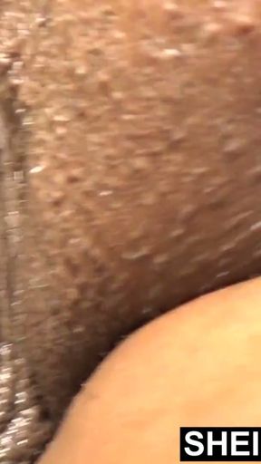 Bare Assed Exotic Vixen Posing Naked On Black Leather Futon, Sheisnovember Displays Her Slender Hips While Cupping Her&hellip;   Clip 2