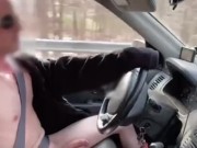 Naked driving, cock flashing, public masturbation