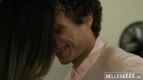 ”Big natural titties on tatted babe Athena Faris hammered”