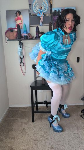 Sissy Candy Playing with Dildos Part 1