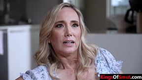 Step mom gets rough anal&#x1F44C; from step son's black friend