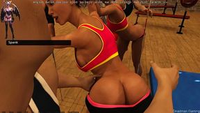 Naughty Katie takes a hard spanking in public