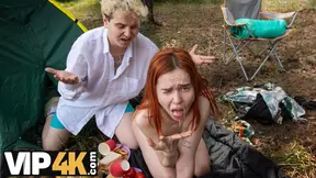 Cheating Russian redhead jumps on huge dick in POV