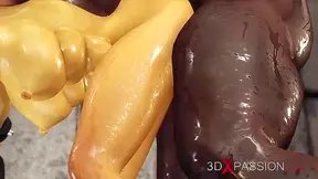 Blonde Babe Tied Up Thoroughly Pounded by Giant Black Dick