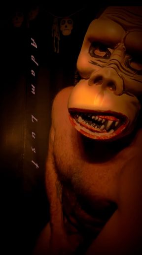 TONGKA TUGS ON HIS ENGORGED PENIS