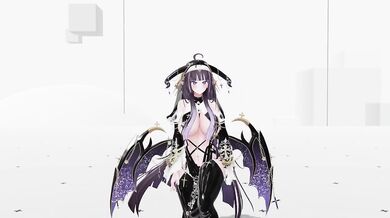 Thicc Elf VTuber Strip Dances Queencard Until Naked | Hentai MMD