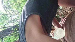 I'm playing for the first time with my fleshlight outdoors, remi06cam4