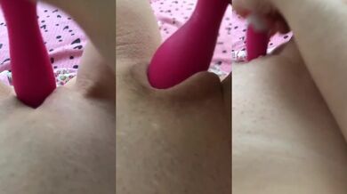 Real female orgasm / using vibrator in clit / moaning and wetting all overasmr pussy sounds