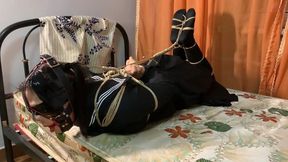 wn12-gagball and extrem hogtied bondage