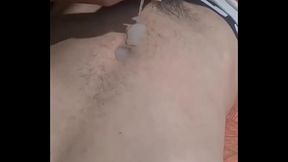 uma bela punheta socando gostoso minha pica grossa.