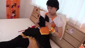 Japanese girl in kimono gets her rocks off riding cock hard