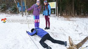 Teenagers (18+) explore a slick descent