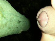 I added my cum on " cruising cum tree " ( close up cumshot )