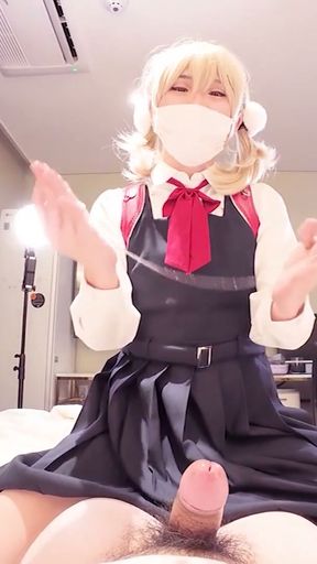 Ui Shigure, Cute Ladyboy Cosplayer get Fucked, Crossdresser Tgirl trans Hentai Cosplay 6   Clip 1