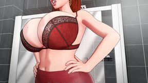 Huge Boobs &amp; Huge ASS Horny MILF Seduces Her Lucky Pervert Tenant With Her Huge Tits - Devine Heel 02