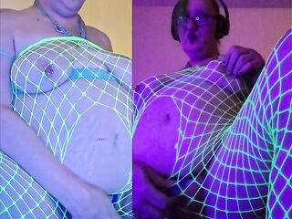 Double Mint Cum – a Green Dominatrix hologram