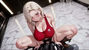 Big Tits Blonde Planned Walk Ended in Overflow Haha