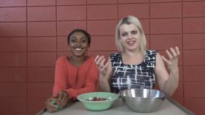 Kiki and Nadia Test Their Cheek Capacity With Grapes (MP4 - 720p)