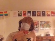 Bunny Pajamas Twink Has A Quick Tug