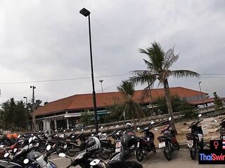 Real Amateur Couple Oral job-Job and Sex Outdoor in Public on an Island