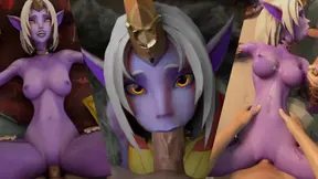 Hot anime babes enjoy doggystyle fucking in League of Legends