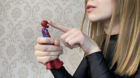 Spider-Man vs giant Black Widow