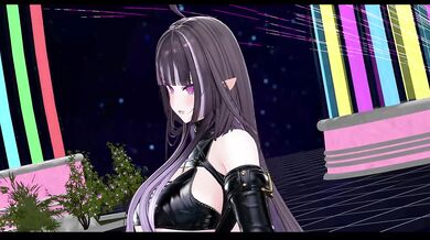 Elf Hentai MMD Cream Dance Gets Strip Teased Hard