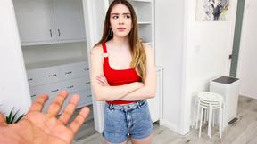 ”Stripper teen step sister flashes & fucks her big cock step brother”