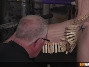 Twink Jesse Evans shakes in fear of Master Kane and his plan
