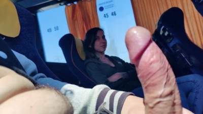 Stranger girl suck dick in bus