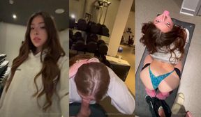 call me slos pussy gets drilled at the gym porn video