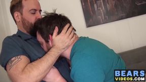 Hairy butt buddies Colt Cox and Sam Black smash in bed