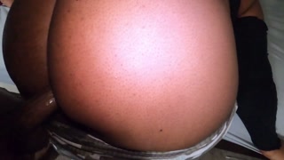 Ebony Gets Her Pussy Pissed In And Ass Fucked Out Of Her Mind!!!