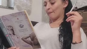 Reading and smoking By Anna Sparkle