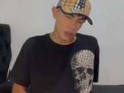 Latin boy, clear eyes, big dick