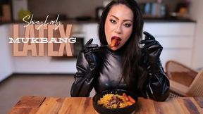 Latex Mukbang - Eating Ramen in Rubber