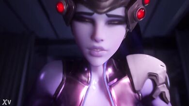 widowmaker es follada de cowgirl con traje