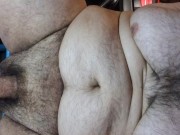 7 minute jerk & cum in the garage.