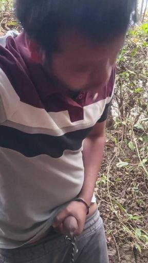 Thrilling moment from &quot;Music fucking by indian boy at forest alone with hotty butt&quot;