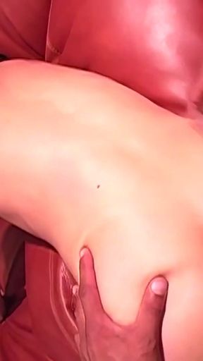 Jaw-dropping moment from "Tomi and Jasmine get penetrated in hardcore fashion in a threesome"