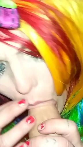 Raver Girl Vapes And Blows - MoxiBluez   Clip 2